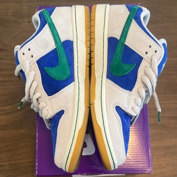 Nike SB Dunk Low Pro Blue and Teal Sneakers - Picture 3 of 15